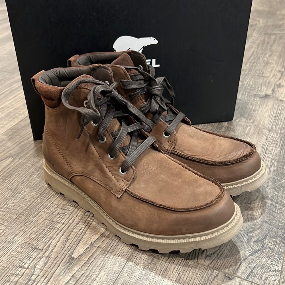 Sorel Madson II Moc Toe Waterproof Tobacco Size 7.5